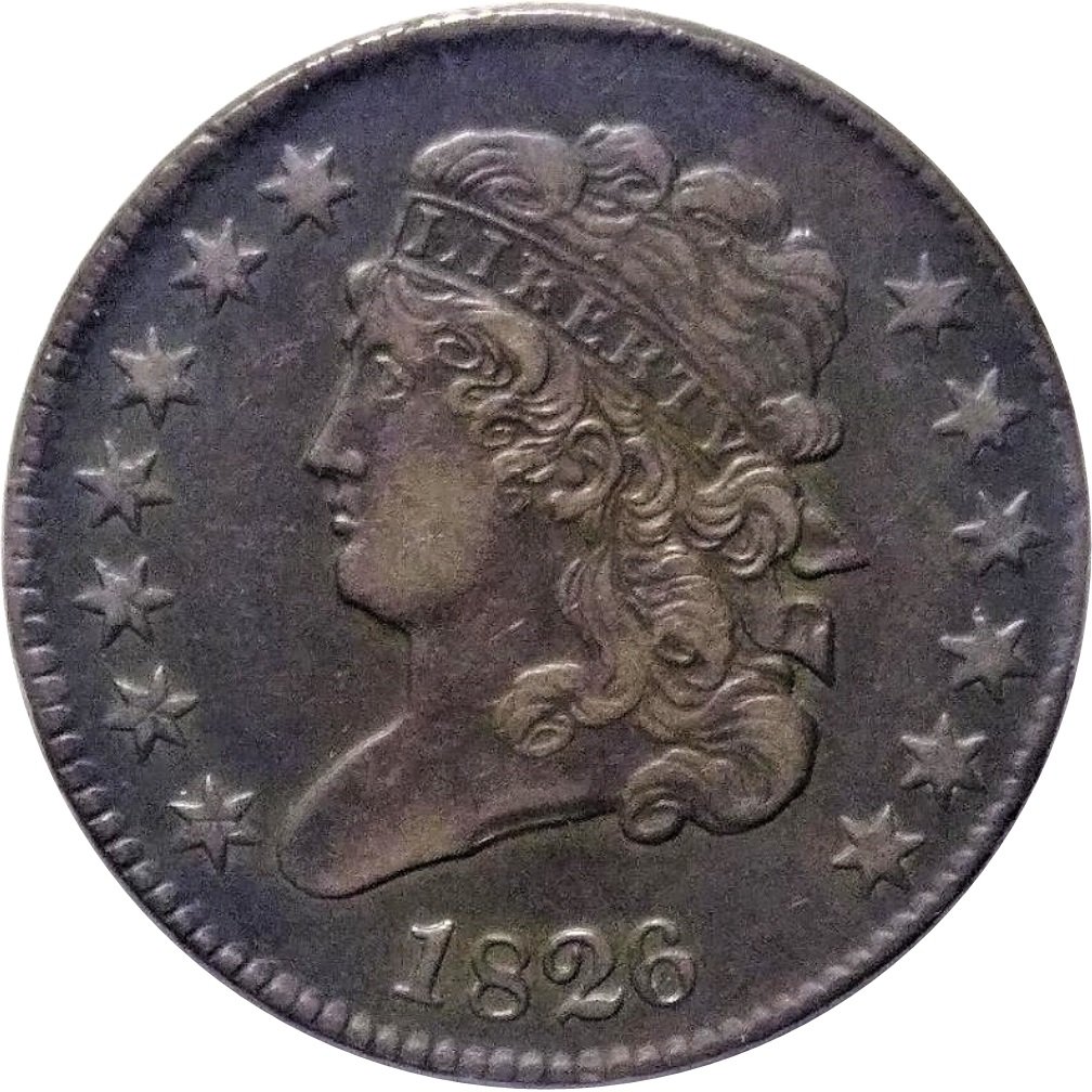 1826-Classic-Half-Cent---Cohen-1